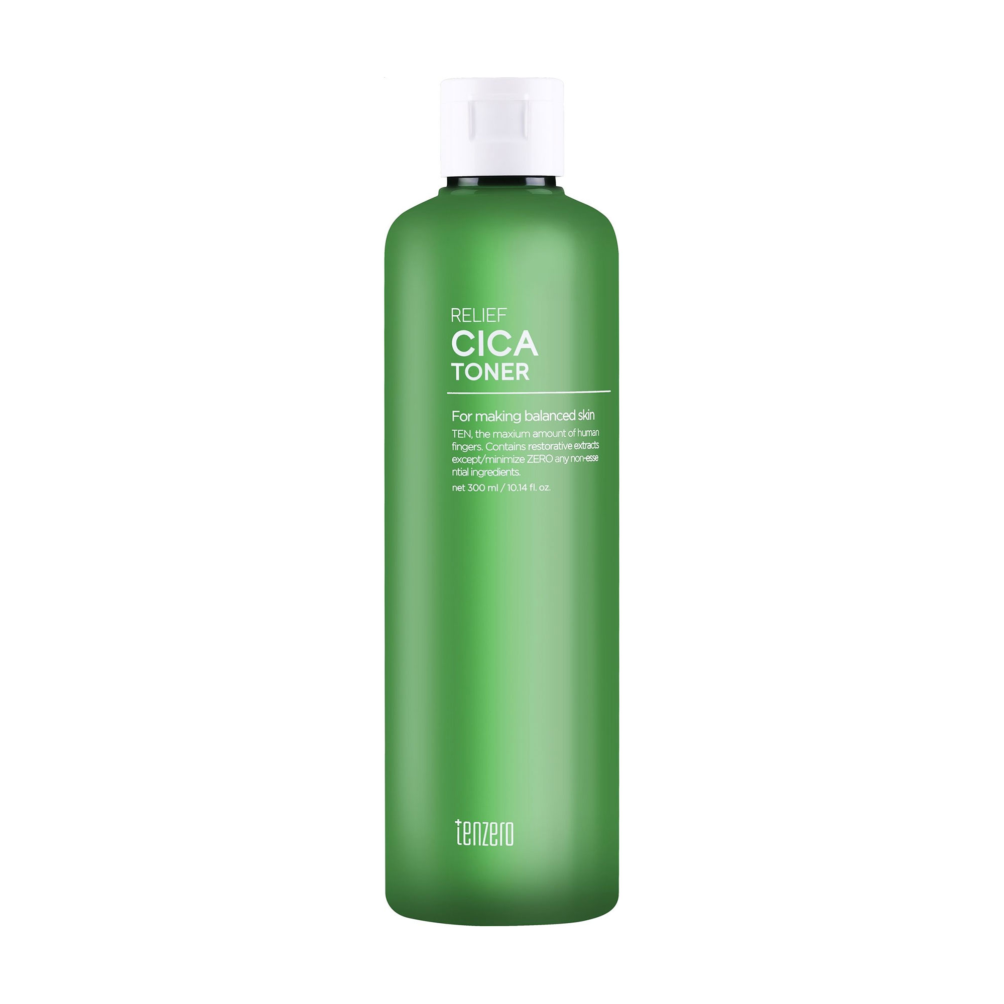 Заспокійливий тонер для обличчя Tenzero Relief Cica Toner, 300 мл